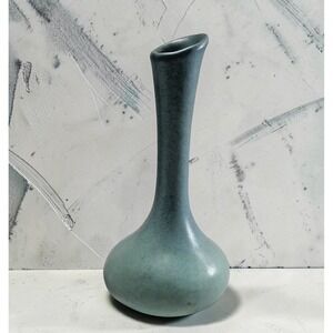 Vintage Van Briggle Arts & Crafts 7" Inch Matte Ceramic Vase Turquoise Blue